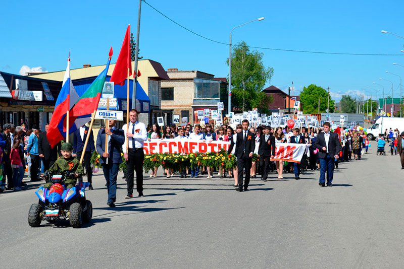 9 мая 2016г.,парад и митинг в честь Дня Победы, станица Кардоникская