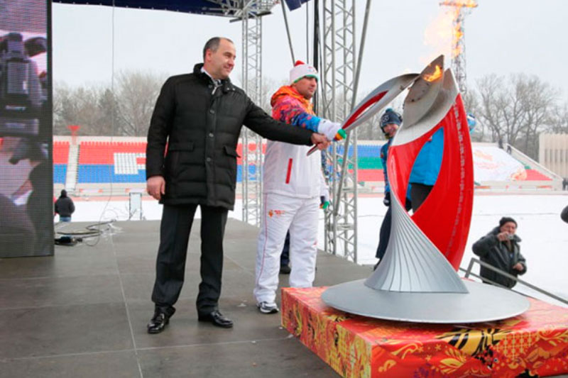 Карачаево-Черкесия приняла Эстафету Олимпийского огня! 2014